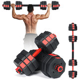 [EU Direct] Dumbbell Barbell Set Adjustable Fitness Dumbbells Tone Home Gym Workout 20kg Weight