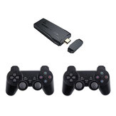 M8 4K HD 10000+ Games Mini Games Stick Video Game Console For SFC PS1 FC GBA Emulator with 2Pcs Wireless Gamepad Controller