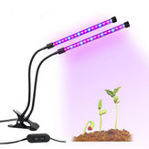 Lampada da giardino 18W Dual-lampada LED Grow Light Dimmablec Flessibile regolabile da 360 gradi a collo di cigno in crescita lampada