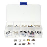 Excellway® PB02 200 pièces 10 types de boutons poussoirs tactiles pour touches de télécommande