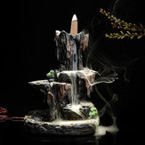 逆流香コーンバーナー香炉ホルダー山の滝の流れ家の香りのよい炉の装飾