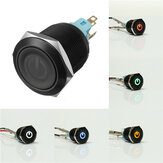 12V 22mm 6 Pin Led Metaal Push Button Latching Power Switch