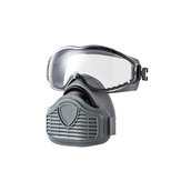 Full Face Gas Mask Vapour Dust Mask Respirator Spray Paint Masks with Goggles Filters