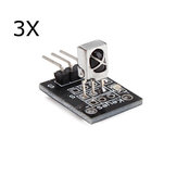 Arduino ile çalışan ürünler için 3 Adet KY-022 Kızılötesi IR Sensör Alıcı Modülü Geekcreit - resmi Arduino kartlarıyla çalışır