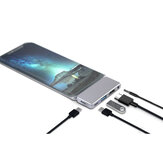 NFINT 180 Type-C Docking Station 4K@30Hz HDMI-compatible USB Hub USB3.0 3.5mm Plug for Switch Phone PC Laptop Pad