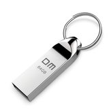 DM 64GB USB 2.0 Impermeable Aluminio USB Flash Unidad Pluma Disco de disco en U con llavero