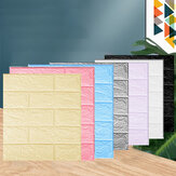 10/20PCS Çok Renkli Duvar Kağıdı Kendinden yapışkanlı Duvar Yapışkanlı Köpük Tuğla 3D Doku Duvar Kağıdı
