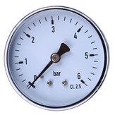 Manometro di precisione TS-60-6 Mini 0-6 bar 1/4 Misuratore di pressione per combustibile aria olio liquido acqua