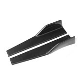 Ein Paar 45cm Carbon-Look Universal PP Kunststoff Auto Seitenschweller Diffusor Flügel