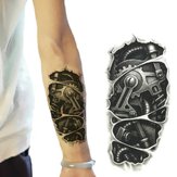 3D Machine Patroon Arm Waterproof Tijdelijke Transfer Tattoo Stickers