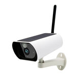 Câmera de segurança CCTV IP externa sem fio alimentada por energia solar com cartão SIM GSM 4G 1080P