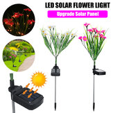 LED Solarblumen-Rasenleuchte im Freien, Gartenpfähle Lampe Landschaftsbeleuchtung Hofdekoration