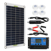 50W Solar Panel Portable Flexible Monocrystalline Solar Kit W/ 10A/30A/60A/100A Controller