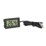 TPM-10 LCD-Digitalthermometer mit Temperatursensor, Thermostat und Regler mit 1 m Kabelsonde