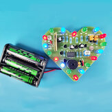 Σετ φωτιστικού που ελέγχεται από το φως σε σχήμα καρδιάς, ηλεκτρονικά εξαρτήματα παραγωγής LED κατασκευής DIY σε σχήμα καρδιάς