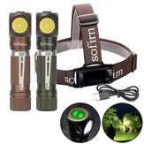 Sofirn SP40 XPL 1200LM USB Rechargeable LED Headlamp L-shape 18350/18650 Flashlight with Magnet Tail Ultra Bright Outdoor Camping Work Light