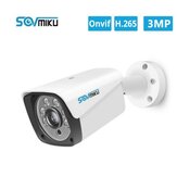 SOVMIKU HT823-P-3.6 H.265 Ήχος POE IP Κάμερα 48V POE 3MP Μεταλλική θήκη IP66 Αδιάβροχη εξωτερική κάμερα CCTV Νυχτερινή όραση Ασφάλεια Βίντεο Παρακολούθηση ONVIF