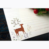 Vintage Güzel Elk Peri Ormanı 10 Sayfalık 185x260 mm Letter Kağıt
