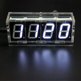 Kit per orologio elettronico a LED a 4 cifre fai-da-te di Geekcreit versione con controllo della temperatura e della luce