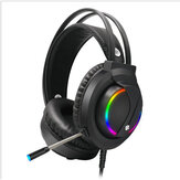 Gaming Headset 3.5mm Channel Colorful RGB Luminescent Headset Gaming Headphone Stereo Headphones Earphone