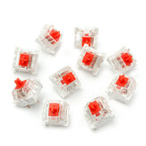 10 stuks RGB-serie rode mechanische schakelaar voor Cherry MX mechanisch toetsenbord vervanging
