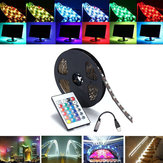 0,5 / 1 / 2 / 3 / 4 / 5M SMD5050 RGB Wasserdichte LED-Streifenbeleuchtung für TV-Hintergrundbeleuchtung + USB-Fernbedienung DC5V