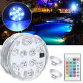 Waterproof IP68 Submersible RGB LED Underwater Light Remote Control Fountain Swimming Pool Lamp
