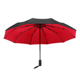 Parapluie à une/double couche UPF50+ pour 2-3 personnes, parapluie portable automatique pliant à trois plis pour le camping et la protection solaire