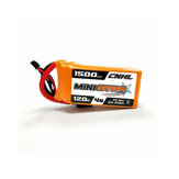Batterie Lipo CNHL MiniStar 14,8V 1500mAh 4S 120C avec connecteur XT60 pour drones RC FPV Racing