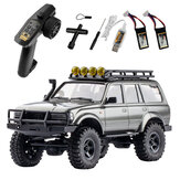 Eachine Rochobby  1/18 RC Car 2.4G Land Cruiser 80 For TOYOTA With Two Batteries Partly Waterproof RC Crawler Off Road RC Vehicle Models RTR Remote Control Car