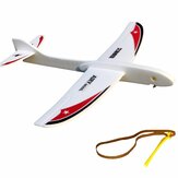 AIRY Modelo Swallow Eagle com envergadura de 290 mm, feito de espuma PP, lançado à mão com ejeção por banda elástica, brinquedo de hobby para uso interno