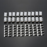 Excellway® 10 juegos de conectores de equilibrio Lipo de 4S 5 pines con clavija de 2.54 mm para kit de carcasa de bricolaje de modelos