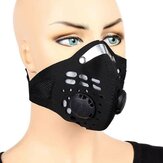 Προστατευτική μάσκα προσώπου ZANLURE αδιάβροχη με βαλβίδες αναπνοής Μάσκα κυκλοφορίας με φίλτρο ενεργού άνθρακα Προστασία από την ατμοσφαιρική ρύπανση