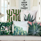 Honana WX-D4 45x45cm Vintage Tropical Plants Cotton Linen Throw Pillow Case Waist Cushion Cover