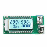 Probador de capacidad de batería de litio Li-ion 18650 26650 de 3 piezas con medidor de Voltaje LCD y Corriente