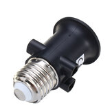 AC100-240V 4A PBT Feuerfest E27 Lampe Adapter Lampenfassung Sockel mit EU-Stecker