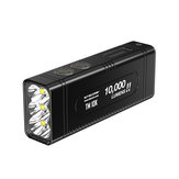 NITECORE TM10K 6x XHP35 عالي الوضوح Tiny Monster 10000 Lumen LCD عرض Burst Rechargeable Flashlight