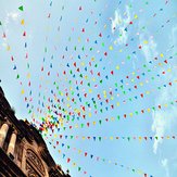 80m Driehoek Assorted Kleur Pennant Vlaggen String Banner Buntings Verjaardag Decor