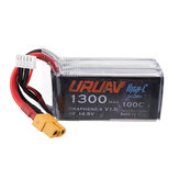 URUAV Graphene-X V1.0 4S 14.8V 1300mAh 100C Snelle Oplaad Lipo Batterij voor Nazgul5/Mark4/Hawk Pro/TITAN DC5/LAL5/Cidora SL5