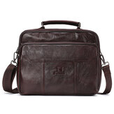 Men Genuine Leather Bag Vintage Totes Handbags Fashion Male Messenger Bags Briefcase Shoulder Bag