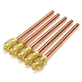 5pcs Metal One-way Air Valve Air Conditioning Refrigeration Service Access Valve 1/4 Inch