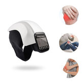 Masajeador de rodilla de infrarrojos eléctrico con pantalla LCD, presión de aire, vibración e instrumento de fisioterapia para masaje y rehabilitación de rodillas y alivio del dolor.