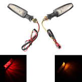 Luz giratória dupla cor de 4 fios para motocicleta LED 