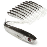 ZANLURE 10pcs Leurre de pêche en silicone souple 9,5cm Appât pour poissons-appats pour poissons