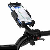 Bakeey M2 Universal Auto-Lock Motorcycle Bicycle Handlebar Mobile Phone Holder Stand with Shockproof Elastic Silicone Strap for Devices between 4.7-6.7 inch