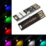 LUSTREON 1.5W SMD5050 Mini Button Switch Цветной USB Светодиодный для Мобильный повер банк DC5V