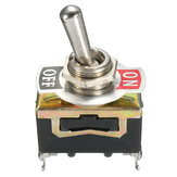 5 штук SPST 2-контактный нажимной переключатель сильной нагрузки 15A 250V ВКЛ/ВЫКЛ с водонепроницаемым резиновым чехлом