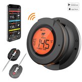 Intelligentes digitales Bluetooth-Food-Cooking-Wasserdichtes IP54-Bluetooth-Funkthermometer für Grill-Thermometer Kostenlose App Kontrollzeit-Alarm