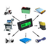 Indicateur de capacité de batterie au plomb acide et lithium LCD 12V 8-70V, calculatrice polyvalente et voltmètre numérique