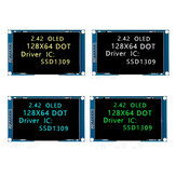 2.42インチ7PIN OLEDディスプレイLCDスクリーンモジュール 解像度 128*64 SPI/IICインターフェース SSD1309ドライバ
